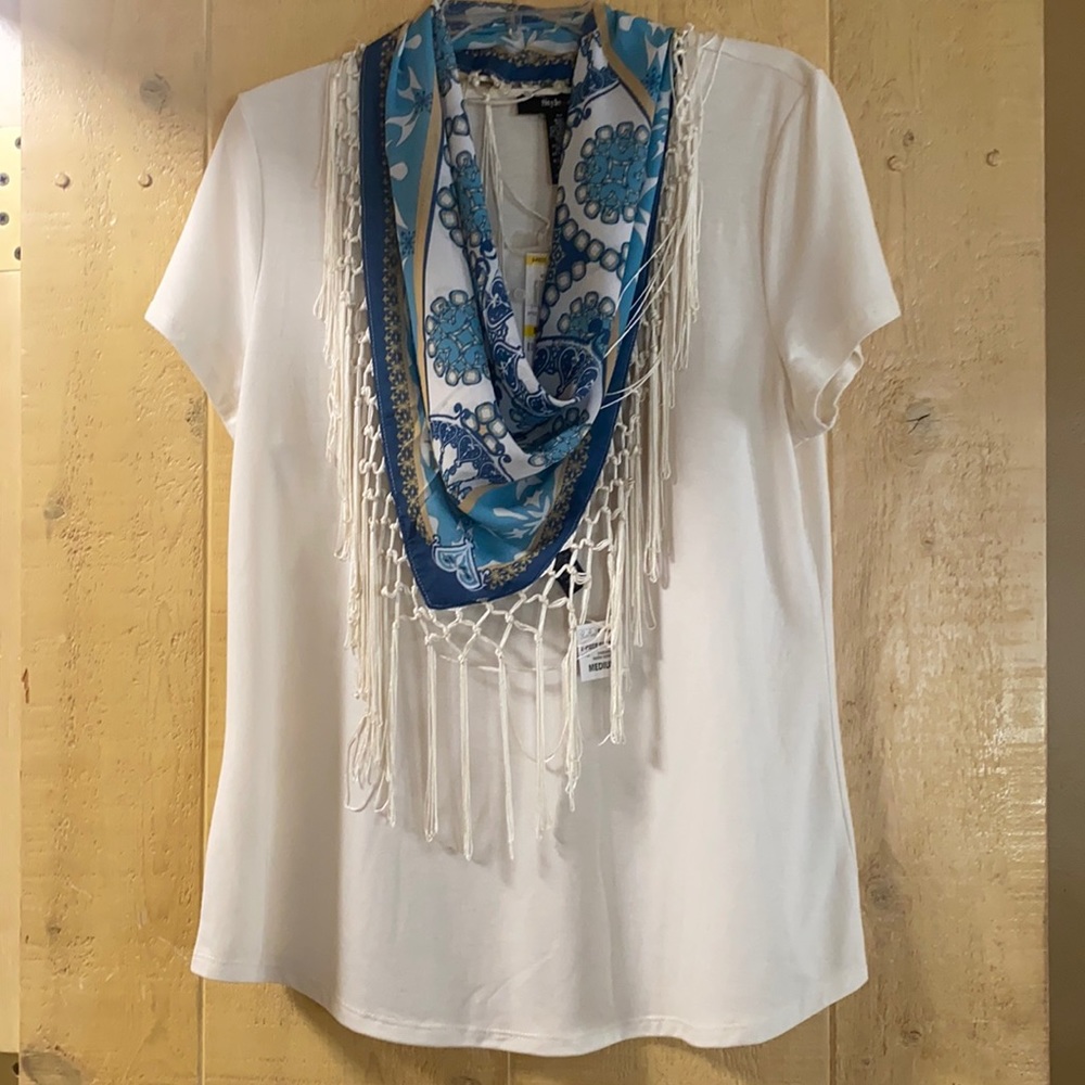 T Shirt with scarf 2 pc set